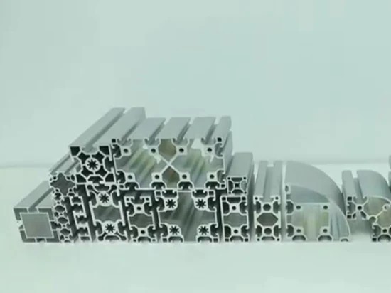 Extrusão de estrutura de alumínio de perfil de alumínio industrial anodizado de fabricação na China