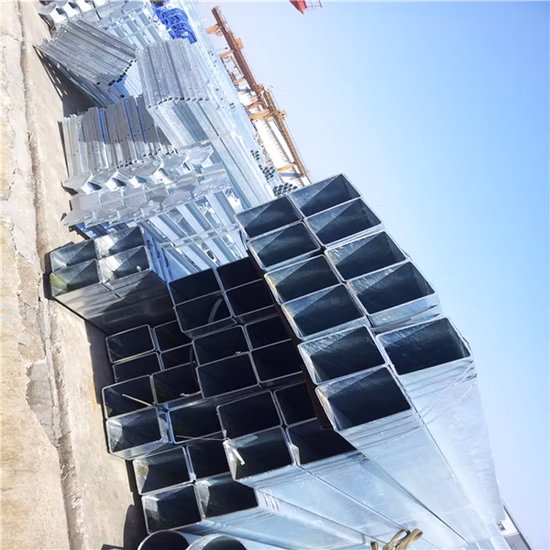 ASTM A500 A36 A53 Senhora ERW Tubo de aço oco Gi Tubo de aço galvanizado por imersão a quente Tubos redondos quadrados de aço soldados EMT